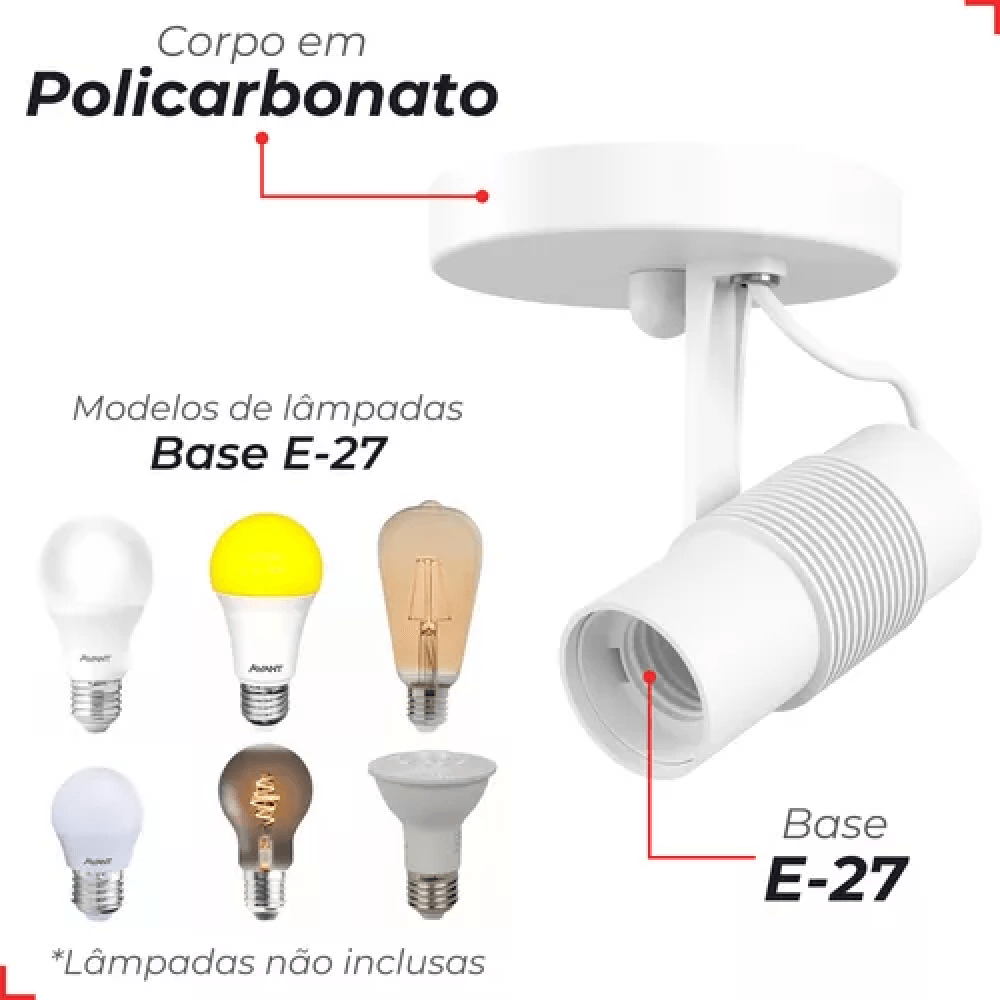 Spot De Sobrepor Basic Para 1 Lampada Branco Base E27 Avant -2-.png